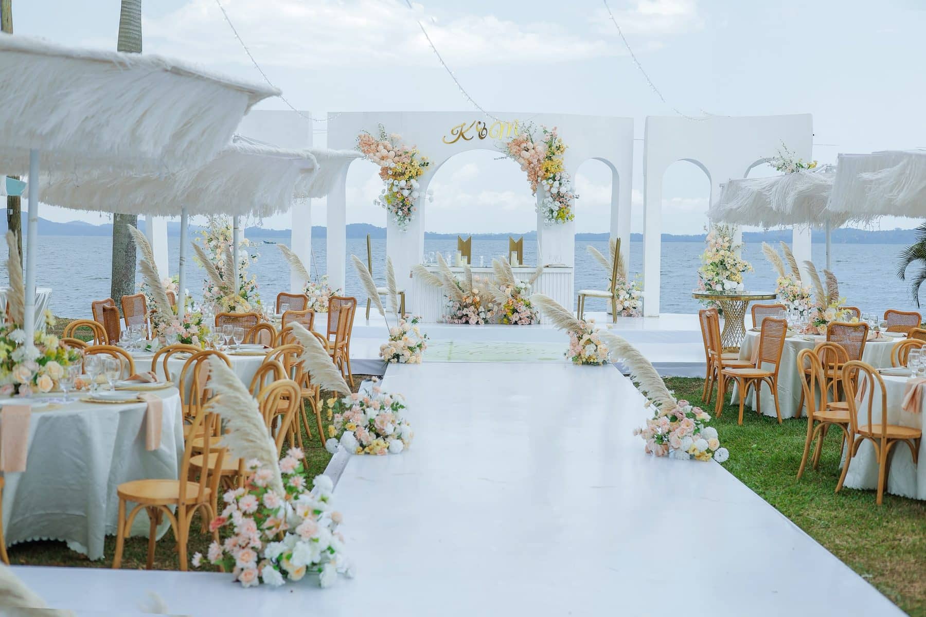 Arches, florals and the open water